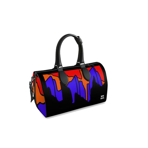 Desert Sky Duffle Bag:Black Orange Blue
