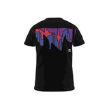 Desert Sky: Cut And Sew All Over Print T Shirt: Purple Grapefruit Mauve Black